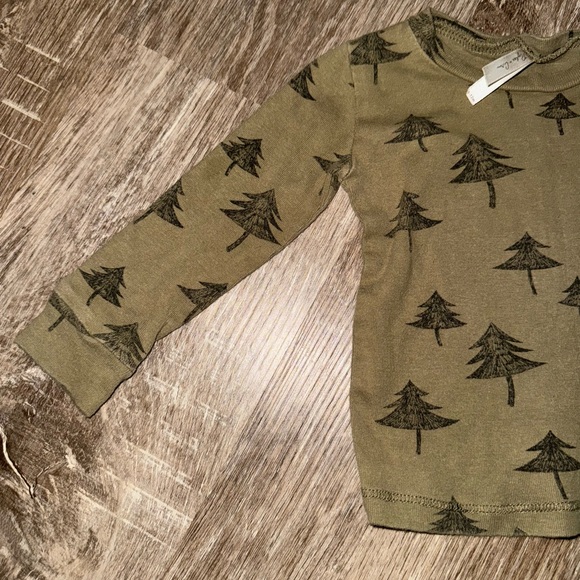Rylee + Cru long-sleeved shirt with a tree print - Picture 2 of 6